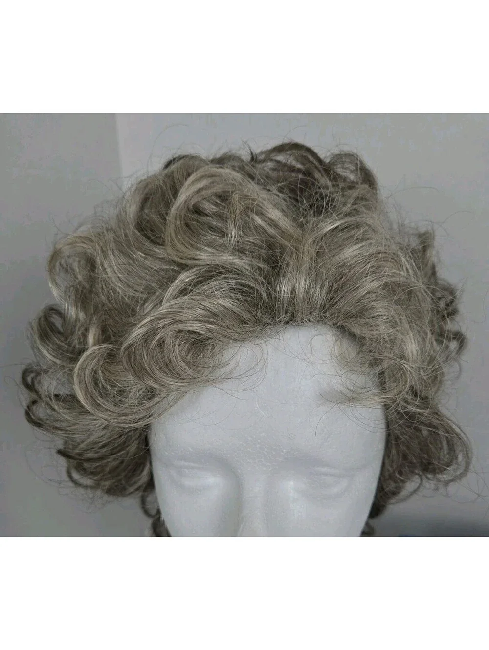 TWC Fashion Basics Holiday Color 365 Size Large Wig Curly Salt and Pepper